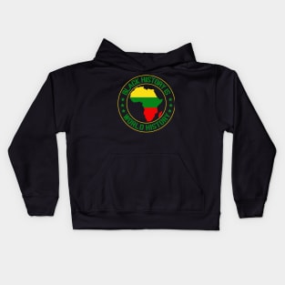 Black History Is World History,  Black History Month Kids Hoodie